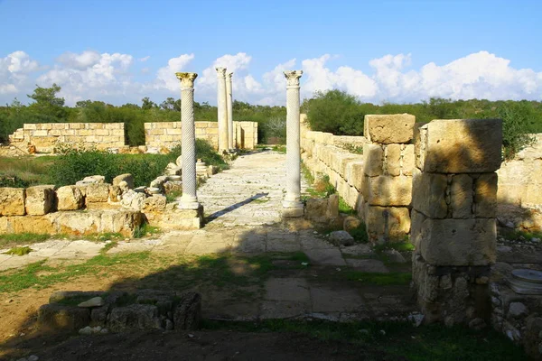 Una Vista Desde Las Ruinas Salamis Norte Chipre —  Fotos de Stock