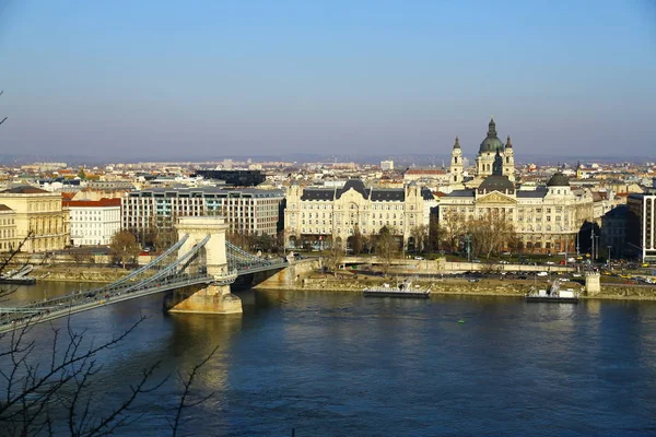 Vacker Utsikt Över Danube Ungern — Stockfoto