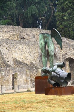 Pompei manzarası, Campania İtalya