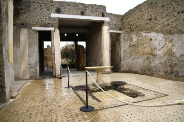 Pompei manzarası, Campania İtalya