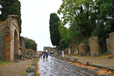 Pompei manzarası, Campania İtalya