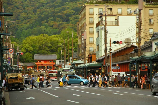 Kyoto Japan Mai 2013 Ein Blick Auf Die Kyoto Straße — Stockfoto