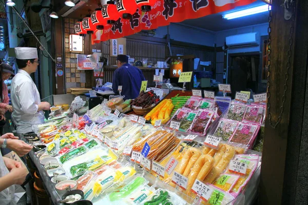 Uitzicht Lokale Markt Kyoto Japan — Stockfoto