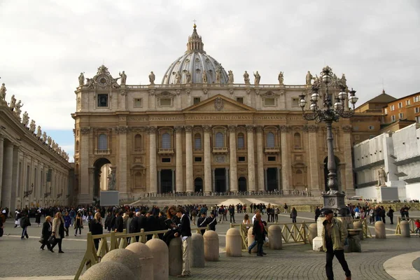 Cidade Vaticano Itália Novembro 2012 Vista Praça São Pedro Uma — Fotografia de Stock