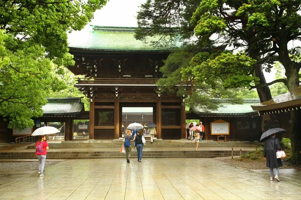 Santuário Meiji Tóquio Japão Maio 2013 Meiji Santuário Xintoísmo Que — Fotografia de Stock