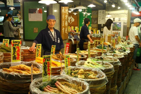 Una Vista Desde Mercado Local Kyoto Japón —  Fotos de Stock