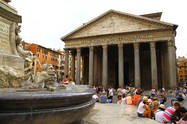 Rom Italien November 2012 Pantheon Som Den Mest Bevarade Och — Stockfoto