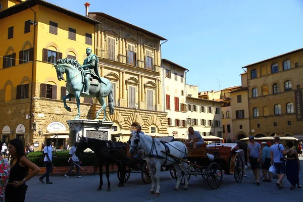 Florenz Italien September 2016 Menschen Auf Den Straßen Von Florenz — Stockfoto