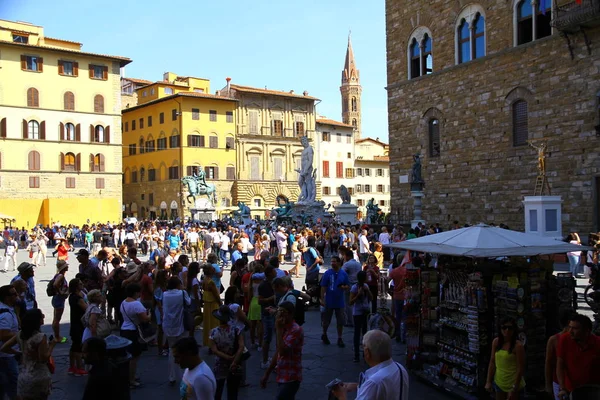 Florença Itália Setembro 2016 Pessoas Rua Florença — Fotografia de Stock