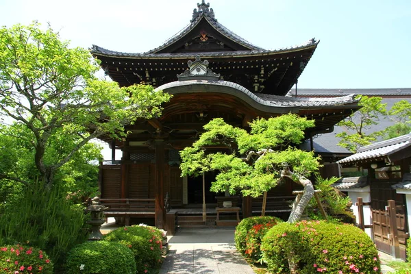 Gyönyörű Kilátás Egy Templomból Kiotóban Japánban — Stock Fotó
