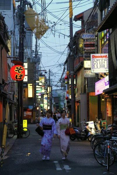 京都の街並み 建物のファサード — ストック写真