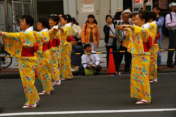 Tokyo Japan May 2013 Performing Show Shibuya Ohara Matsuri Dance — Stock Photo, Image