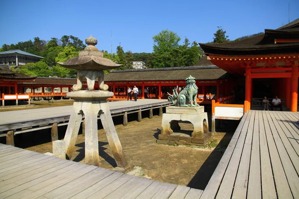 Miyajima Island Hiroshima Japan Mayo 2013 Una Vista Del Santuario — Foto de Stock