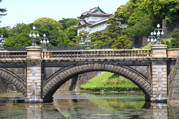 Дворец Тяньаньмэнь Токио Мост Ниаси Токио — стоковое фото