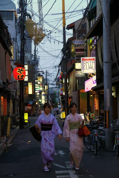 京都の街並み 建物のファサード — ストック写真