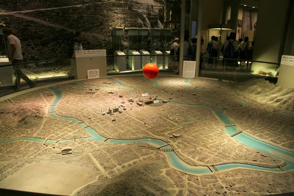 Peace Mememorial Museum Hiroshima Japan May 2013 박물관에는 계획이 있습니다 — 스톡 사진