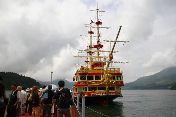 Hakone Japan May 2013 Lake Ashi Fuji Hakone Izu National — Stock Photo, Image