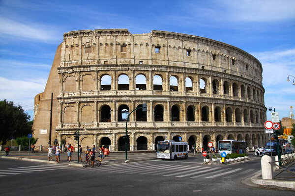 THE COLOSSEUM, ROME, ITALY - 16 November 2012. The Colosseum is the most famous and impressive monument of ancient Rome, as well as the largest amphitheater in the world.