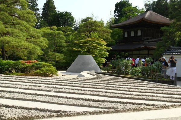 Kyoto Japonya Mayıs 2013 Ginkaku Tapınağı Nın Girişindeki Zen Bahçesi — Stok fotoğraf