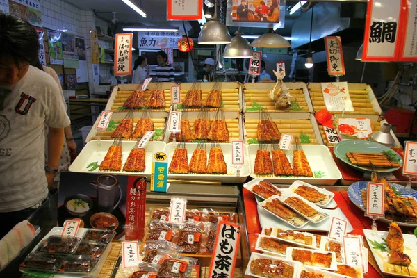 Una Vista Desde Mercado Local Kyoto Japón —  Fotos de Stock
