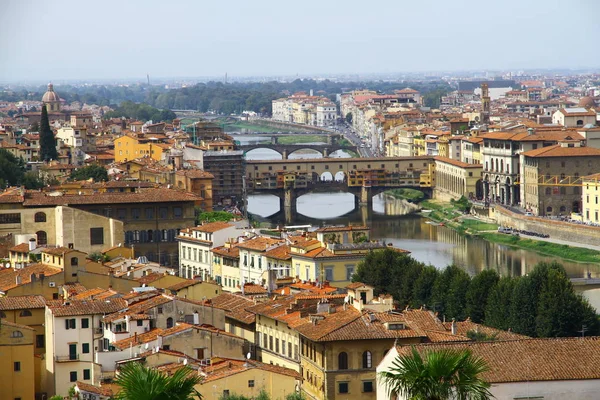 Panoramautsikt Firenze Italia – stockfoto