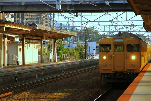 Japonya Daki Tren Istasyonunun Görüntüsü — Stok fotoğraf