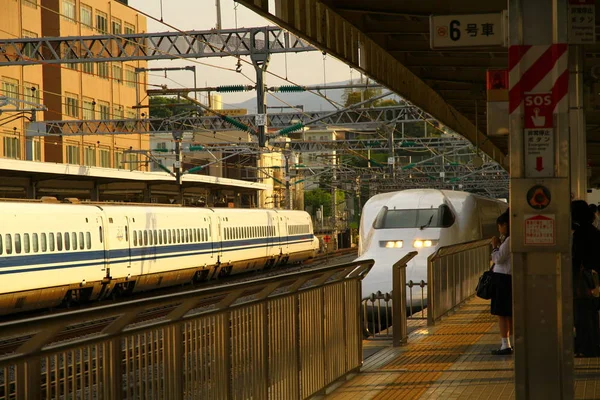 Токио Япония Мая Высокоскоростные Электрички Сокращают Расстояние Между Городами Японии — стоковое фото