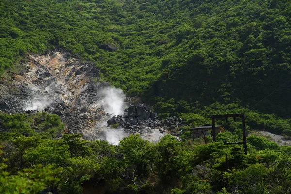 箱根大涌谷の硫黄噴出口 — ストック写真