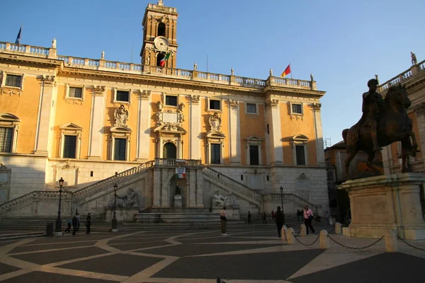 Rome Italy November 2012 从Campidoglio广场看这个广场位于罗马的Capitoline Hill山顶 — 图库照片