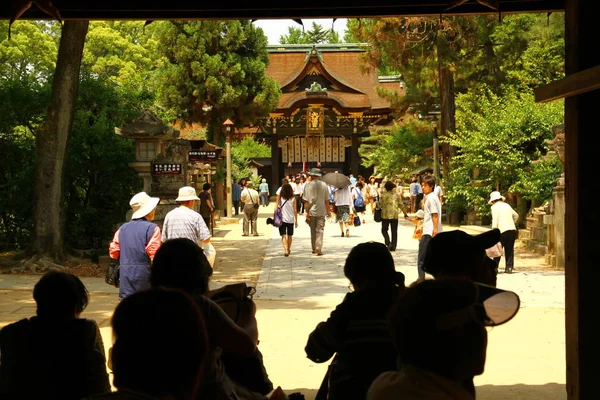 Kitano Tenmangu Tapınağı Ndan Bir Manzara Bir Shinto Tapınağı Kyoto — Stok fotoğraf