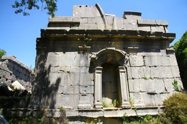 Türkiye 'nin Antalya kentindeki Termessos antik kentinden bir manzara.