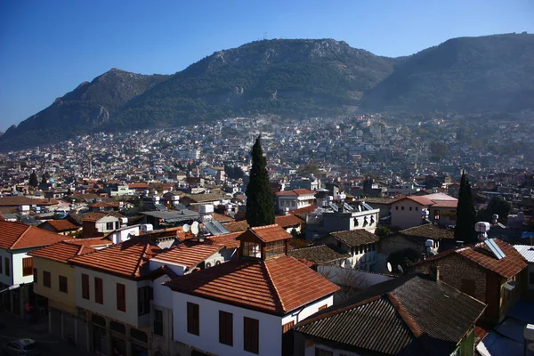 Türkiye Deki Dağ Köyünün Güzel Manzarası — Stok fotoğraf