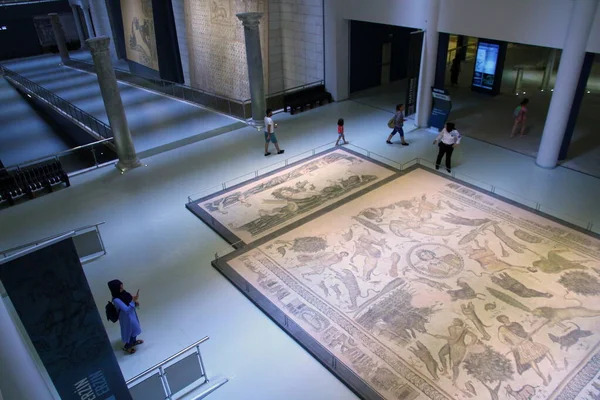 Vista Del Interior Del Museo Antiguos Exponentes Artefactos Turquía — Foto de Stock