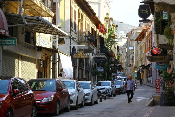 Vista Calles Fachadas Edificios Antiguos Ciudad Turquía — Foto de Stock