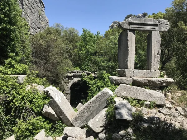 Türkiye Nin Antalya Kentindeki Termessos Antik Kentinden Bir Manzara — Stok fotoğraf