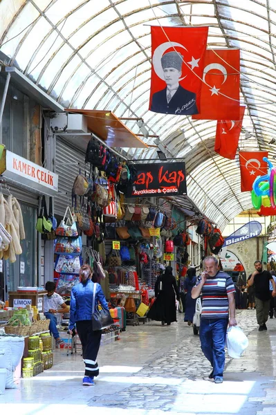 Antakya Turkey Липня 2018 Вид Узун Карсі Традиційного Старого Ринкового — стокове фото