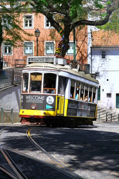 Vista Sul Vecchio Tram Sulla Strada Turchia — Foto Stock