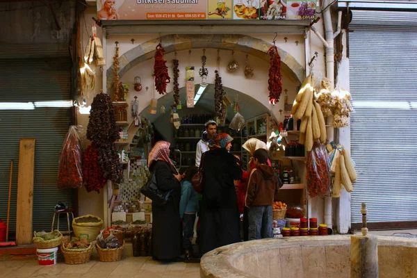 Uma Vista Bazar Local Cidade Turquia — Fotografia de Stock