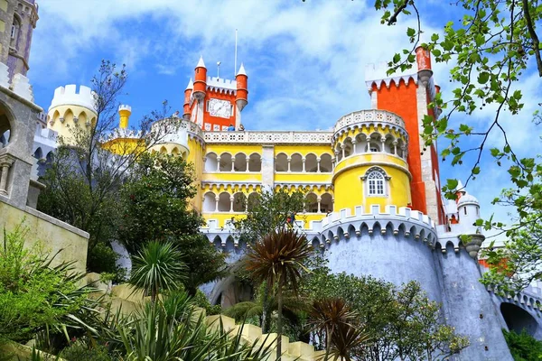 Portekiz Deki Nanılmaz Pena Sarayı Seyahat Fotoğrafçılığı — Stok fotoğraf