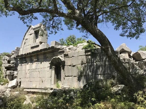 Türkiye Nin Antalya Kentindeki Termessos Antik Kentinden Bir Manzara — Stok fotoğraf