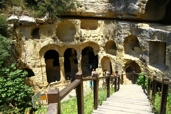 Samandag Antakya Turkey July 2018 View Besikli Cave Rock Tombs — Stock Photo, Image