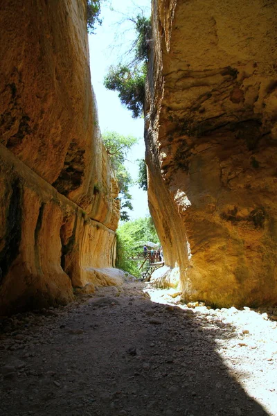 View Beautiful Sunlit Gorge — Stock Photo, Image