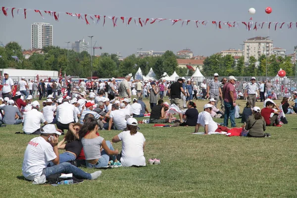 Marsz Dla Sprawiedliwości Stambuł Turcja Lipca 2017 Tysiące Ludzi Maszerowało — Zdjęcie stockowe