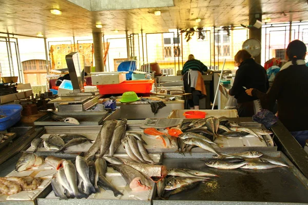 Vista Mercado Peixe Porto — Fotografia de Stock