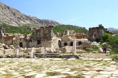 Sagalassos Antik Kenti, Burdur, Türkiye - 29 Nisan 2018. Sagalassos antik kenti, Burdur Türkiye.