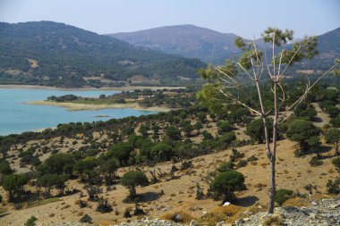 Gökçeada Sulama Barajı 'ndan bir manzara, Canakkale Türkiye