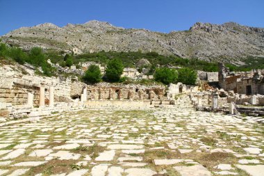 Sagalassos Antik Kenti, Burdur, Türkiye - 29 Nisan 2018. Sagalassos antik kenti, Burdur Türkiye.