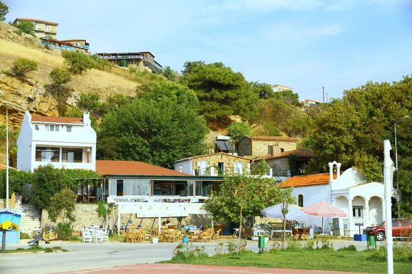 Vista Lindas Casas Isla Turquía — Foto de Stock