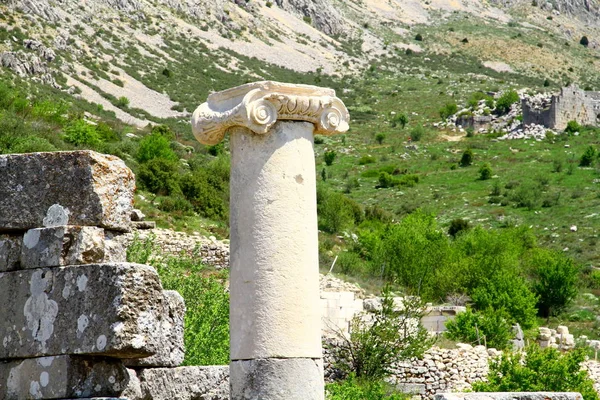 Sagalassos Ancient City Burdur Turkiet April 2018 Sagalassos Gamla Stad — Stockfoto