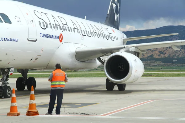 Isparta Turchia Maggio 2018 Aerei Aeroporto — Foto Stock